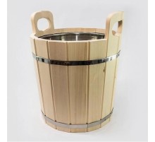 Запарник для бани из липы 12 л (с нержавеющей встайкой)