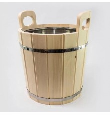 Запарник для бани из липы 12 л (с нержавеющей встайкой)