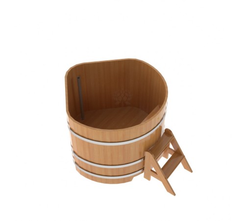 Купель угловая из лиственницы 1,19х1,19 H=1,0