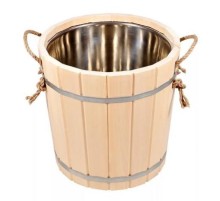 Запарник для бани из липы 20 л (с нержавеющей вставкой)