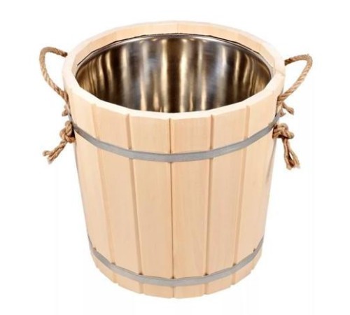 Запарник для бани из липы 20 л (с нержавеющей вставкой)