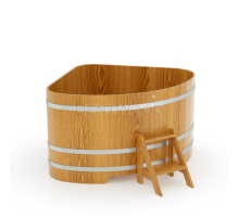 Купель угловая из дуба 1,37х1,37 H=1,0