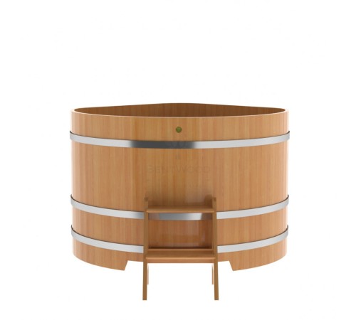 Купель угловая из лиственницы 1,37х1,37 H=1,0