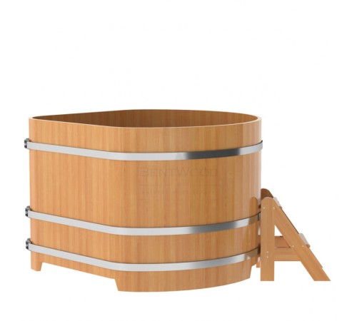 Купель угловая из лиственницы 1,37х1,37 H=1,0