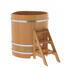 Купель угловая из лиственницы 1,03х1,03 H=1,20