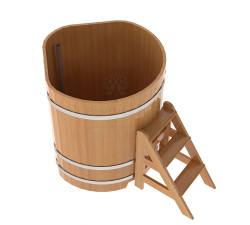 Купель угловая из лиственницы 1,03х1,03 H=1,20