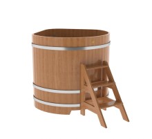 Купель угловая из дуба 1,19х1,19 H=1,20