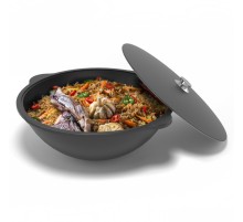 Казан чугунный Везувий 12л (БЕЗ КРЫШКИ)