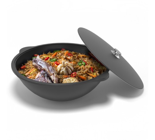 Казан чугунный Везувий 12л (БЕЗ КРЫШКИ)