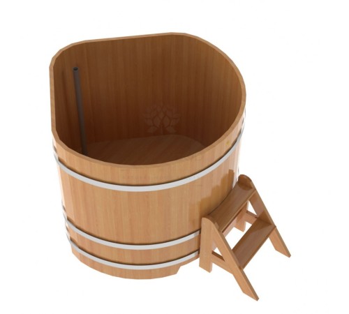 Купель угловая из лиственницы 1,19х1,19 H=1,20