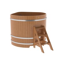 Купель угловая из дуба 1,37х1,37 H=1,20