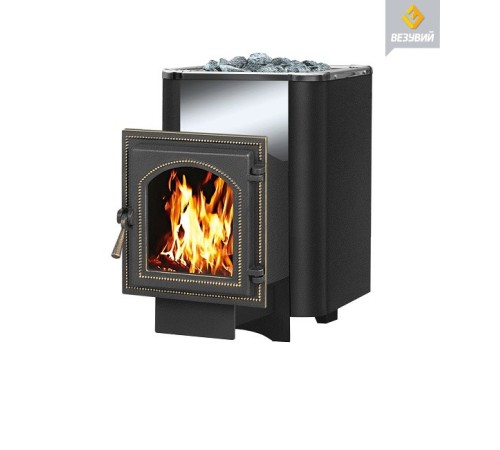 Чугунная печь ВЕЗУВИЙ Сенсация 12 Антрацит (220)