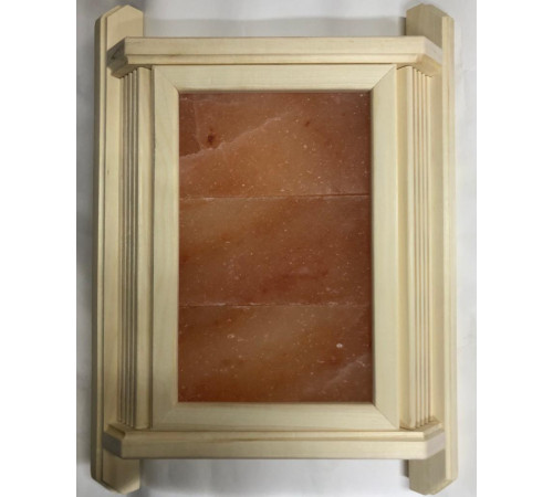 Абажур c гималайской солью для бани 3 плиток (липа)