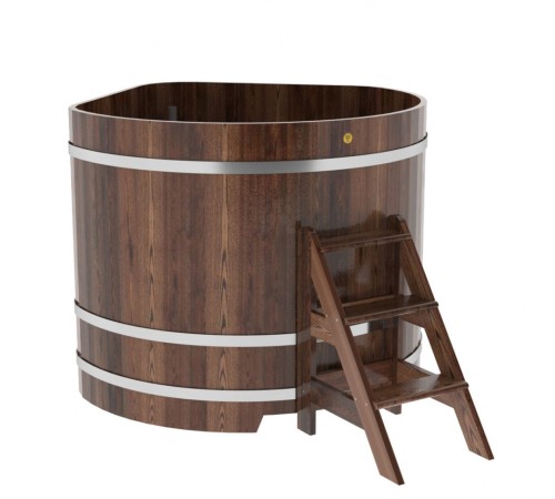 Купель угловая из лиственницы 1,37х1,37 H=1,20