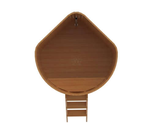 Купель угловая из лиственницы 1,37х1,37 H=1,20