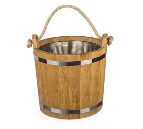 Запарник для бани из дуба в масле 20 л(с нержавеющей вставкой)