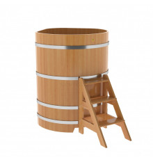 Купель угловая из лиственницы 1,03х1,03 H=1,40