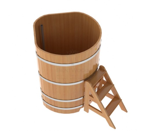 Купель угловая из лиственницы 1,03х1,03 H=1,40