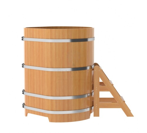 Купель угловая из лиственницы 1,03х1,03 H=1,40