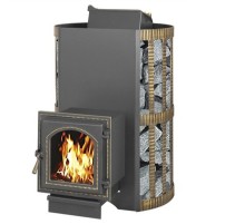 Дровяная печь ВЕЗУВИЙ СКИФ с закрытой каменкой 270