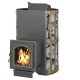 Дровяная печь ВЕЗУВИЙ СКИФ с закрытой каменкой 270