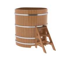 Купель угловая из дуба 1,19х1,19 H=1,40