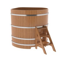 Купель угловая из дуба 1,37х1,37 H=1,40