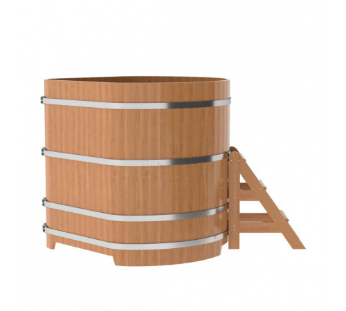 Купель угловая из дуба 1,37х1,37 H=1,40