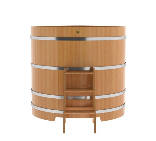 Купель угловая из лиственницы 1,37х1,37 H=1,40