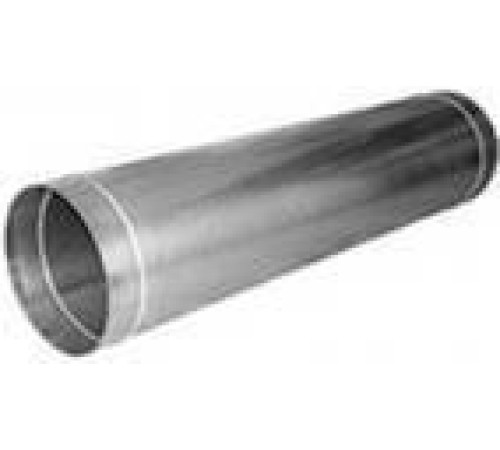 Воздуховод 1 метр, ⌀100 мм, оцинкованная сталь, 0.5 мм