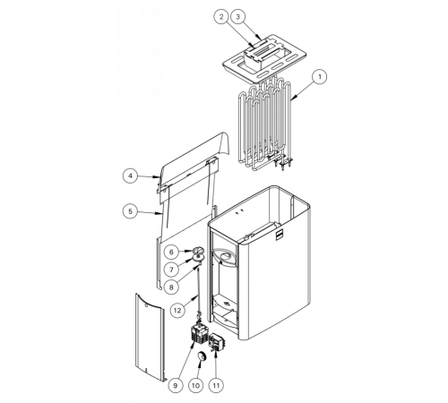 Электрическая печь Harvia The Wall SW90E, без пульта