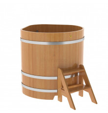 Купель угловая из лиственницы 1,03х1,03 H=1,10