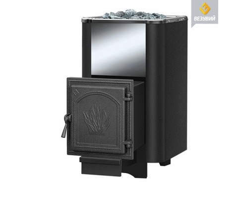 Чугунная печь ВЕЗУВИЙ Сенсация 22 Антрацит (271)