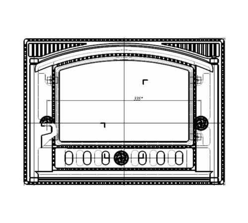 Дверка каминная крашеная ДК-2Б (Рубцовск)