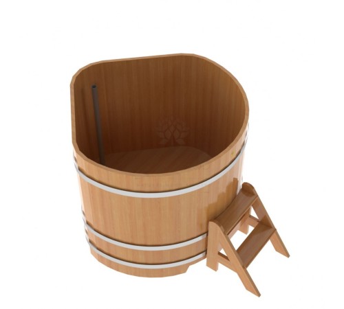 Купель угловая из лиственницы 1,19х1,19 H=1,10