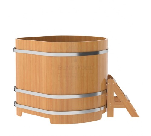 Купель угловая из лиственницы 1,19х1,19 H=1,10