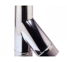 Тройник для вентиляции 45 гр, ⌀100 мм, оцинкованная сталь, 0.5 мм