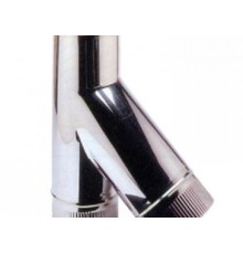 Тройник для вентиляции 45 гр, ⌀100 мм, оцинкованная сталь, 0.5 мм