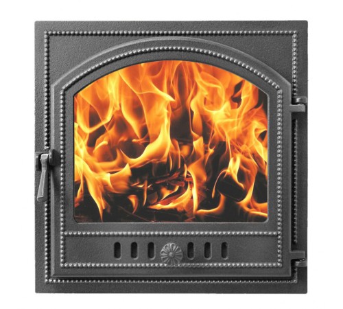 Печная дверца Везувий 205 стекло (антрацит)