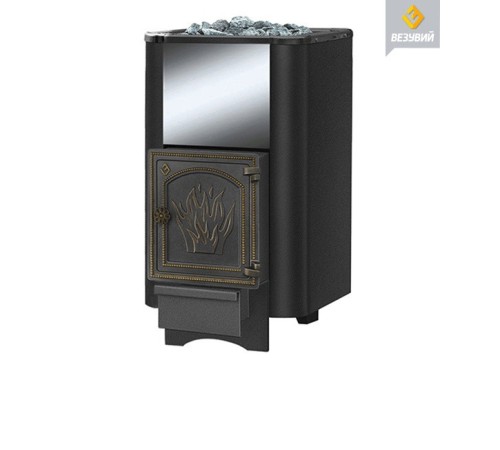 Чугунная печь ВЕЗУВИЙ Сенсация 22 Антрацит (ДТ-4) Б/В