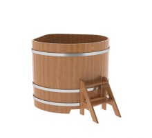 Купель угловая из дуба 1,19х1,19 H=1,10