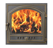 Печная дверца Везувий 205 стекло (бронза)