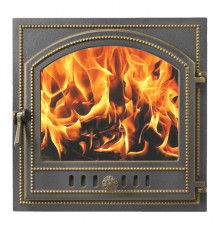 Печная дверца Везувий 205 стекло (бронза)