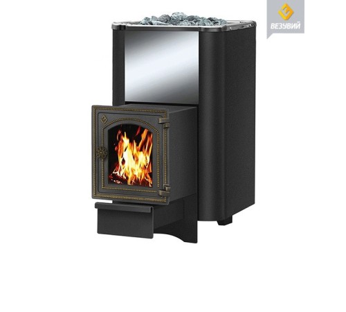 Чугунная печь ВЕЗУВИЙ Сенсация 22 Антрацит (ДТ-4С)