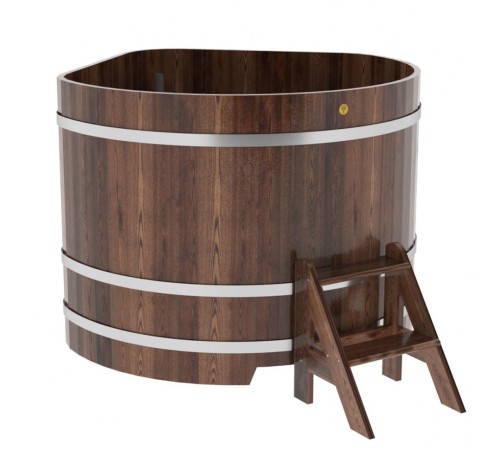 Купель угловая из лиственницы 1,37х1,37 H=1,10