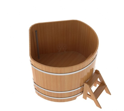 Купель угловая из лиственницы 1,37х1,37 H=1,10