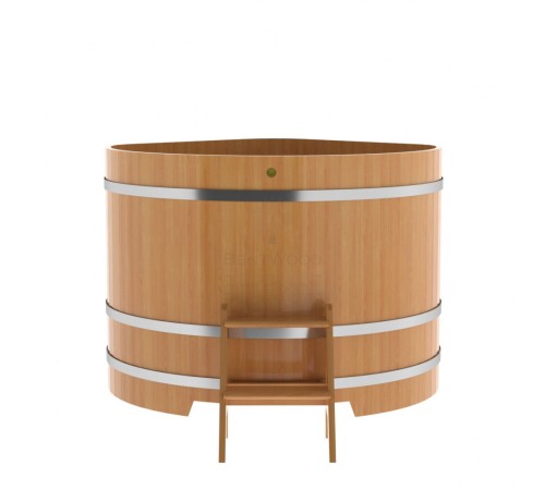 Купель угловая из лиственницы 1,37х1,37 H=1,10