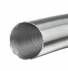 Гофра для вентиляции 1-3 метра, ⌀100 мм, алюминиевая сталь, 0.5 мм