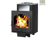 Чугунная печь ВЕЗУВИЙ Сенсация 28 Антрацит (205)