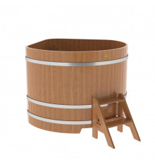 Купель угловая из дуба 1,37х1,37 H=1,10